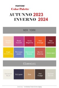 Color palette Pantone New York Fashion Week